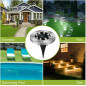 12PK 8 LED Solar Power Buried Light Under Ground Lamp Outdoor Way Garden Deck