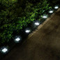 12PK 8 LED Solar Power Buried Light Under Ground Lamp Outdoor Way Garden Deck