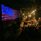 Flag Lights 420 LED American Flag Net String Light Hanging Garden Yard Decor