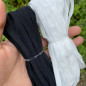 10Yards 1/4 Inch BLACK WHITE Elastic Band Trim for DIY Face Masks