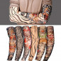 6 Pcs Unisex Mens Women Nylon Temporary Fake Full Arm Tattoo Sleeves Stockings