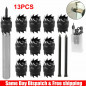 13pcs Double Sided 3/8" Rotary Spot Weld Cutter Remover Drill Bits Cut Welds Kit