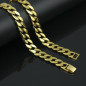 Miami Cuban Link 18k Gold Plated 5mm Necklace 30" Hip Hop Chain