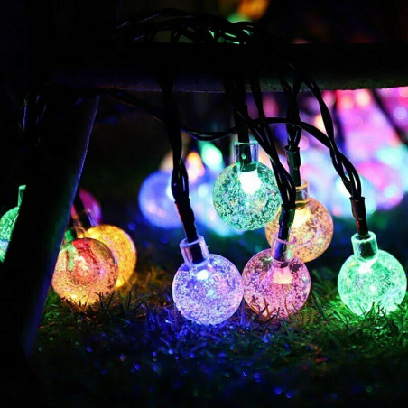 50 LED String Light Garden Path Yard Decor Lamp Outdoor Solar Powered 23 Feet