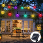 50 LED String Light Garden Path Yard Decor Lamp Outdoor Solar Powered 23 Feet