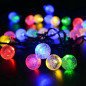 50 LED String Light Garden Path Yard Decor Lamp Outdoor Solar Powered 23 Feet