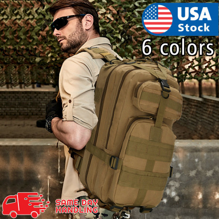 Outdoor Shoulder Military Tactical Backpack Travel Camping Hiking Bag 30 L