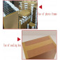 98FT PAPER KRAFT SHIPPING PACKING BOX CARTON SEALING ROLL TAPE WRITABLE BROWN