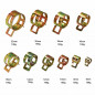 100pcs 6 8 10 12 15 16 18 20 22mm Spring Clip Clamp Fastener For Line Hose Pipe