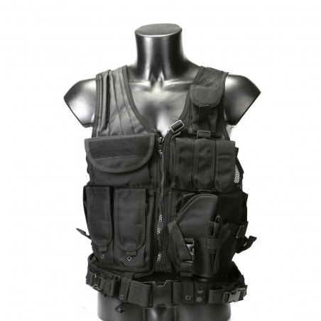 Military Vest Tactical Holster Police Molle Assault Combat Gear