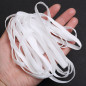 5-10 Yards Elastic 1/4 Inch 6mm Knit for Face Masks WHITE Width Mask Soft