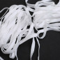 5-10 Yards Elastic 1/4 Inch 6mm Knit for Face Masks WHITE Width Mask Soft