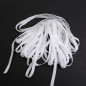 5-10 Yards Elastic 1/4 Inch 6mm Knit for Face Masks WHITE Width Mask Soft