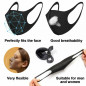 15-PACK Black Face Fashion Mask Washable Reusable Unisex Adult MASK Made IN