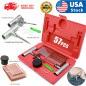 57PCS Tire Repair Kit DIY Flat Tire Repair Car Truck Motorcycle Home Plug Patch