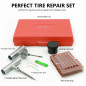 57PCS Tire Repair Kit DIY Flat Tire Repair Car Truck Motorcycle Home Plug Patch