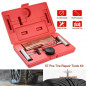 57PCS Tire Repair Kit DIY Flat Tire Repair Car Truck Motorcycle Home Plug Patch