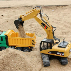 Remote Control Excavator Construction Vehicle Truck Digger RC Car Toy 15 Channel