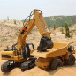 Remote Control Excavator Construction Vehicle Truck Digger RC Car Toy 15 Channel