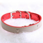 Jeweled Dog Bone PU Faux Leather Collar Dog Cat Small XS S M Adjustable