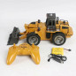 HUINA Remote Control Wheeled Front Loader 6 Channel 2.4Ghz RC Bulldozer Truck