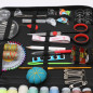 183Pc Sewing Kit Measure Scissor Thimble Thread Needle Storage Box Travel Set