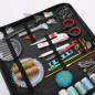 183Pc Sewing Kit Measure Scissor Thimble Thread Needle Storage Box Travel Set