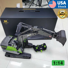 1:14 Scale 22CH Huina 1593 RC Excavator Construction Vehicle Toys For Boys