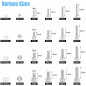 304 Stainless Steel Screw Nut 520pcs, M3 M4 M5 M6 Hex Socket Head Cap Screws Set