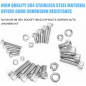 304 Stainless Steel Screw Nut 520pcs, M3 M4 M5 M6 Hex Socket Head Cap Screws Set