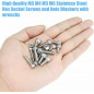 304 Stainless Steel Screw Nut 520pcs, M3 M4 M5 M6 Hex Socket Head Cap Screws Set