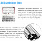 304 Stainless Steel Screw Nut 520pcs, M3 M4 M5 M6 Hex Socket Head Cap Screws Set