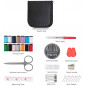 64Pcs Home Travel Thread Threader Needle Tape Measure Scissor Sewing Kit