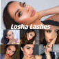 20 Pair 3D Natural Bushy Cross False Eyelashes Mink Hair Eye Lashes Black