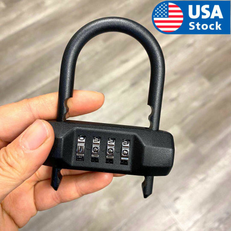 Outdoor 4-Digit Dial Combination Lock Padlock Password Travel School Gym Locker