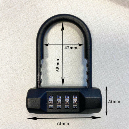 Outdoor 4-Digit Dial Combination Lock Padlock Password Travel School Gym Locker