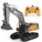 Huina 1592 22 Channel RC Excavator 1:14 Upgraded Metal Bucket - Latest Model