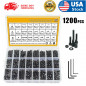 1200PCS M2 M3 M4 Alloy Steel Screws Hex Socket Head Cap Bolts Screws Nuts Washer