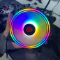 3-Pack Black Frame 120mm RGB LED PC Computer Case Cooling Fan Quiet Colorful