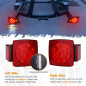 12V LED Submersible Trailer Tail Lights Kit Boat Marker Truck Waterproof Set