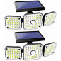 1-2Pack Solar Lights Motion Sensor, Security LED Waterproof Adjustable head