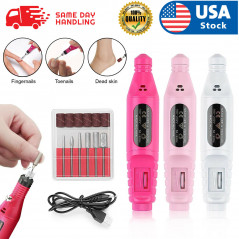 Electric Nail File Art Drill File Acrylic Manicure Pedicure Portable Machine Kit