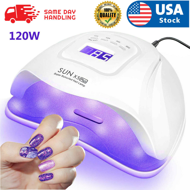 120W Nail Dryer LED Lamp UV Light Polish Gel Curing Machine Electric Manicure