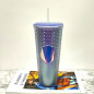 24oz Diamond Durian Double Wall Tumbler Pool Beach Cup with Straw Coffee Cold US