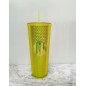 24oz Diamond Durian Double Wall Tumbler Pool Beach Cup with Straw Coffee Cold US