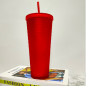 24oz Diamond Durian Double Wall Tumbler Pool Beach Cup with Straw Coffee Cold US