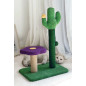 26in Cat Cactus Tree Flower Scratcher Tower Jute Rope Post with Dangling Ball US