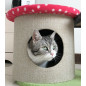 43" Multi-Level Cat Tree with Kitten House Condo Furniture Scratching Post