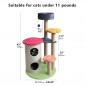 43" Multi-Level Cat Tree with Kitten House Condo Furniture Scratching Post