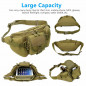 Tactical Fanny Pack Bumbag Waist Bag Military Hip Belt Outdoor Hiking Fishing